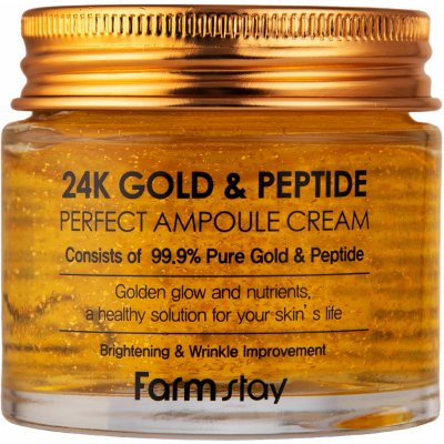 Farm Stay 24K Gold & Peptide Perfect Ampoule Cream anti-age 80 ml – Hledejceny.cz