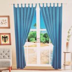 XH Závěsy lesklé modré 2ks Velikost: 150x160cm – Sleviste.cz