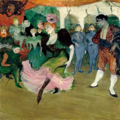 Reprodukce - D-8300 Henri de Toulouse-Lautrec - Marcelle Lenderová tančící bolero v Chilpéricu
