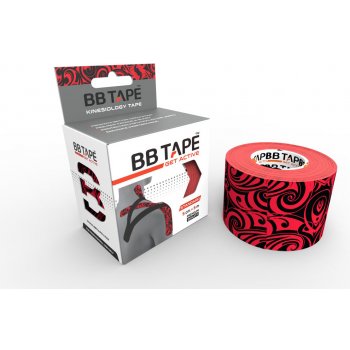 BB Tape Kineziologický tejp s designem tetování červená 5m x 5cm