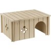 Domek pro hlodavce Ferplast SIN dřevěný domeček pro drobná zvířata L 34,5 x 24 x 16,5 cm
