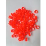 MROWCA Rozlišovací kroužky plastové 8 x 5 mm 100ks ORANŽOVÉ – Zboží Dáma