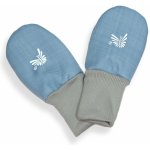 ESITO Zimní bezpalcové rukavice softshell s beránkem Sky blue modrá – Zboží Dáma