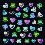 Samolepky na nehty neon S22 – Hledejceny.cz