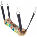 Flamingo Závěsný tunel pro hlodavce Fizi mix s barevnými tečkami 25 x 7 x 7 cm – Sleviste.cz