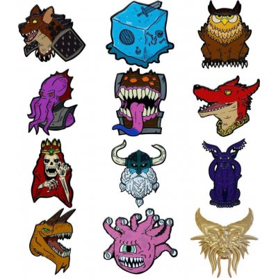 Fanattik Odznak Dungeons & Dragons 50th Anniversary Pins náhodný výběr – Sleviste.cz