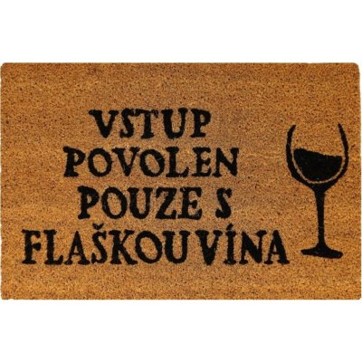 Home Elements Rohožka s textem Dorazili jste do cíle hnědá 40 x 60 cm – Zboží Dáma