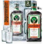 Jägermeister 35% 0,7 l (dárkové balení 2 sklenice) – Zboží Mobilmania