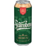 Starobrno Medium 11° 24 x 0,5 l (plech) – Sleviste.cz