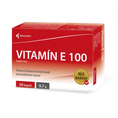 Noventis Vitamin E 100 mg 50 kapslí – Hledejceny.cz