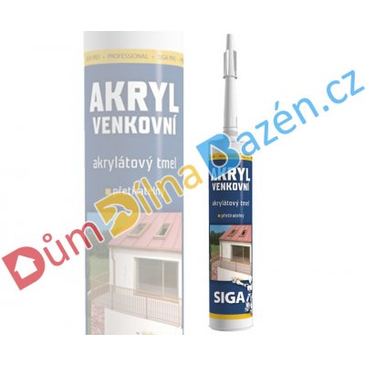 SIGA PRO AKRYL Akrylátový tmel venkovní 310g bílý