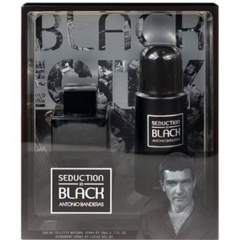 Antonio Banderas Seduction in Black EDT 100 ml + deospray 150 ml dárková sada