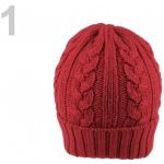 Stoklasa pletená s copánky 1 Fiery Red – Hledejceny.cz