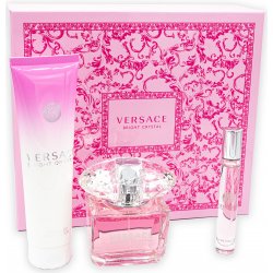 Versace Bright Crystal pro ženy EDT 90 ml + tělové mléko 150 ml + EDT 10 ml  dárková sada kosmetická sada - Nejlepší Ceny.cz