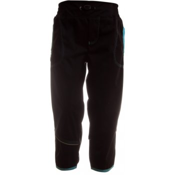MKcool K00007 softshellové kalhoty s fleecem černé/tyrkysové