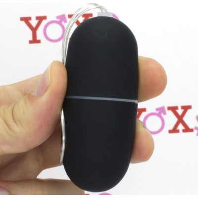 LATETOBED Vibrační černé vajíčko na dálkové ovládání 7 x 3 cm