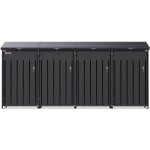 Scorpion elektro s.r.o.Přístřešek na 4 popelnice D12GG4Z antracit – Zboží Dáma