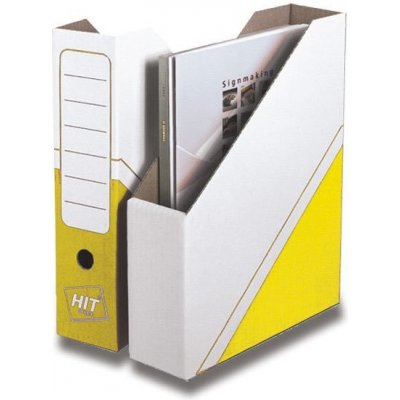 Hit Office Magazin box archivační box žlutý 305 x 225 x 75 mm – Zboží Živě