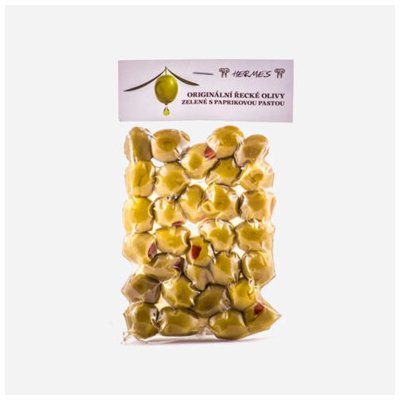Hermes Zelené olivy s paprikovou pastou 150 g – Zboží Dáma