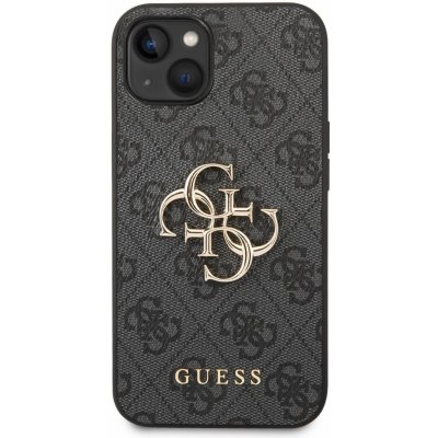 Pouzdro Guess PU 4G Metal Logo iPhone 14 šedé – Hledejceny.cz