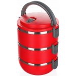 BANQUET Jídlonosič plastový CULINARIA Red 2,1l, 3 díly – Sleviste.cz