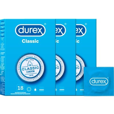 Durex Classic balíček 2+1 54ks – Zbozi.Blesk.cz