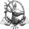 Brož Arture odznak Srnec s řezáky 2666