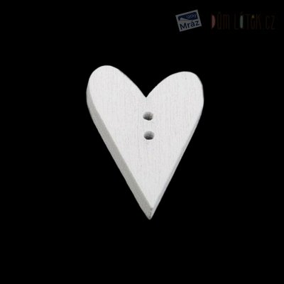 Knoflík dřevěný dekorační srdce – Zbozi.Blesk.cz