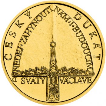 Česká mincovna Zlatý dukát Zahájení vydávání svatováclavských dukátů, dukátový lesk, číslováno 3,49 g