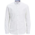 Jack&Jones pánská košile JJEPLAIN POPLIN slim Fit 12173241 white – Zboží Mobilmania