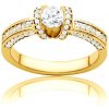 Prsteny Savicki prsten žluté zlato diamanty PI Z D 0010805