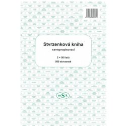 MSK 89 Stvrzenková kniha A4 NCR
