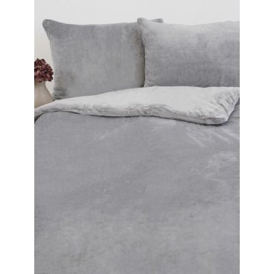 MKLuzkoviny.cz Povlečení mikroplyš Exclusive Laura světle šedá 140x200 70x90 – Zboží Dáma