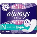 Always Dailies Normal To Go Fresh slipové vložky 20 ks – Hledejceny.cz