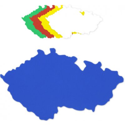 Mapa ČR plastová obrysová – Hledejceny.cz