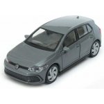 Welly Volkswagen Golf 8 GTI šedá 1:38 – Zboží Dáma