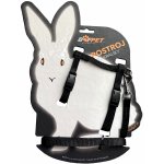 Bafpet Set KRÁLÍK kšír + vodítko Černá 24-37cm 20411J – Zboží Dáma