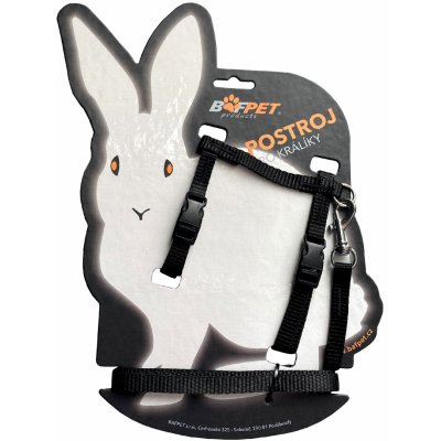 Bafpet Set KRÁLÍK kšír + vodítko Černá 24-37cm 20411J – Zboží Dáma
