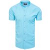 Pánská Košile Dstreet pánská košile s krátkým rukávem Brengist blankytná modř