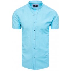Dstreet pánská košile s krátkým rukávem Brengist blankytná modř