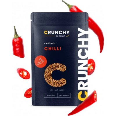 Crunchy Worms s příchutí CHILLI 20 g – Zboží Dáma