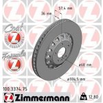 Brzdový kotouč ZIMMERMANN 100.3374.75 (100337475)