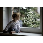 WALLVINIL Samolepky na zeď - Ježíšek a dárky Barva: Pískované sklo (doporučujeme), rozměry 40x40 cm – Hledejceny.cz