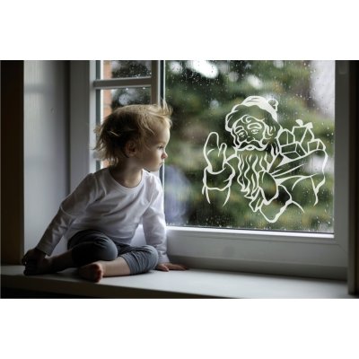 WALLVINIL Samolepky na zeď - Ježíšek a dárky Barva: Pískované sklo (doporučujeme), rozměry 40x40 cm – Hledejceny.cz