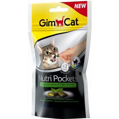 GimCat Nutri Pockets catnip & vitamíny 60 g – Hledejceny.cz