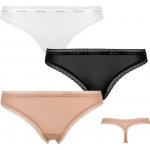 Calvin Klein 3PACK dámská tanga vícebarevné QD3802E FIY – Hledejceny.cz