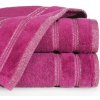 Ručník Mybesthome bavlněný froté ručník s proužky Ola tmavě růžová 500 g 50 x 90 cm