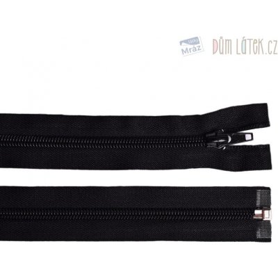 Zip spirálový 6mm dělitelný 50cm černý – Zboží Mobilmania