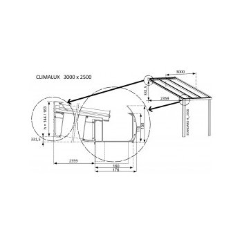 SKYLUX CLIMALUX 3,0 x 2,5 m antracit od 65 499 Kč - Heureka.cz