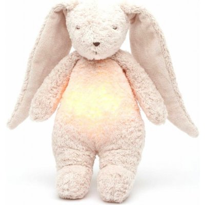 Moonie usínáček s melodií a světlem zajíček organic rose FBB0426 – Sleviste.cz